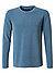 Longsleeve, Modern Fit, Baumwolle, blau - blau