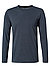 Longsleeve, Baumwolle, marineblau - marineblau