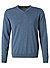 Pullover, Merinowolle extrafine, jeansblau - blau