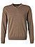 Pullover, Merinowolle extrafine, hellbraun - braun