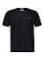 T-Shirt, Regular Fit, Bio Baumwolle, schwarz - schwarz