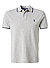 Polo-Shirt, Custom Slim Fit, Baumwoll-Piqué, grau meliert - grau