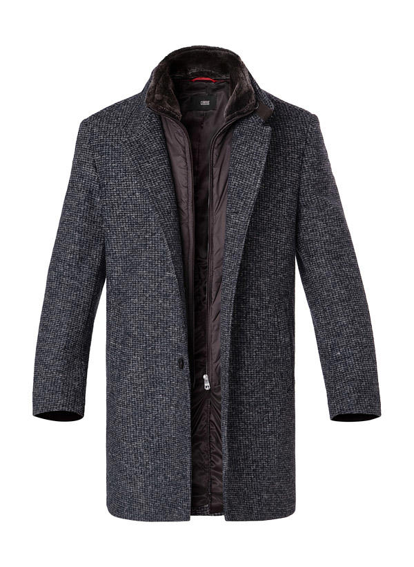 Herrenmantel Wollmantel Grau Meliert Lerros Herren Mantel In Grau