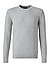 Pullover, Baumwolle, hellgrau - hellgrau