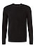 Pullover, Baumwolle, schwarz - schwarz