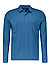 Polo-Shirt, Baumwoll-Jersey, blau - blau