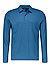 Polo-Shirt, Baumwoll-Jersey, blau - blau