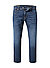 Jeans, Regular Fit, Baumwoll-Stretch, dunkelblau - dunkelblau
