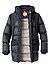 Daunenparka Shedir, Mikrofaser, blau - anthrazit