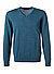 Pullover, Merinowolle waschbar, aqua meliert - aqua