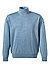 Rollkragenpullover, Merinowolle waschbar, blau - blau