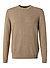 Pullover, Merinowolle extrafein, hellbraun - choco cream