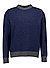 Pullover, Merinowolle, blau-grau - dunkelblau