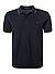 Polo-Shirt, Baumwoll-Piqué, navy - schwarz-braun-olivgrün