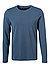 Longsleeve, Slim Fit, Baumwolle, dunkelblau - dunkelblau