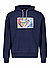 Hoodie, Baumwolle, navy - navy