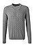 Pullover, Wolle-Kaschmir, grau meliert - grau