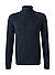 Rollkragenpullover, Baumwolle, navy - navy