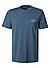 T-Shirt, Regular Fit, Baumwolle, blau - blau