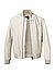 Lederjacke, Ziegenvelours, hellbeige - hellbeige