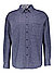 Hemd, Regular Fit, Flanell, nachtblau meliert - nachtblau