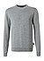 Pullover, Schurwolle, grau meliert - grau