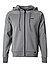 Sweatjacke, Baumwoll-Stretch, grau - grau