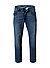 Jeans, Tapered Fit, Baumwoll-Stretch, jeansblau - jeansblau