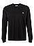 Longsleeve, Classic Fit, Baumwolle, schwarz - schwarz