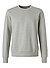 Sweatshirt, Regular Fit, Bio Baumwolle, mittelgrau meliert - mittelgrau