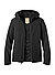 Daunenjacke Pacific, Softshell wasserabweisend, schwarz - schwarz