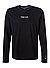 Longsleeve, Baumwolle, schwarz - schwarz