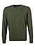 Pullover, Merinowolle extrafein, oliv meliert - oliv