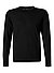 Pullover, Merinowolle extrafein, schwarz - schwarz