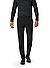 Hose Melwin, Slim Fit, Mikrofaser, schwarz - schwarz