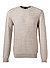 Pullover, Bio Baumwolle, kitt meliert - beige