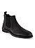 Chelseas Boots, Leder, schwarz - schwarz