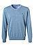 Pullover, Baumwolle, bleu meliert - pastellblau