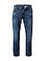 Jeans, Tapered Fit, Baumwoll-Stretch, mittelblau - mittelblau