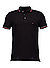 Polo-Shirt, Slim Fit, Baumwoll-Piqué,schwarz - schwarz