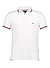 Polo-Shirt, Slim Fit, Baumwoll-Piqué, weiß - weiß