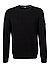 Pullover, Modern Fit, Baumwolle, schwarz - schwarz