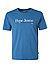 T-Shirt, Regular Fit, Baumwolle, blau - blau