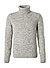 Rollkragenpullover, Modern Fit, Wolle, greige meliert - greige