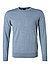 Pullover, Merinowolle extrafein, hellblau meliert - hellblau