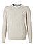 Pullover, Baumwolle, beige meliert - beige