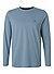 Longsleeve, Baumwolle, blau - blau