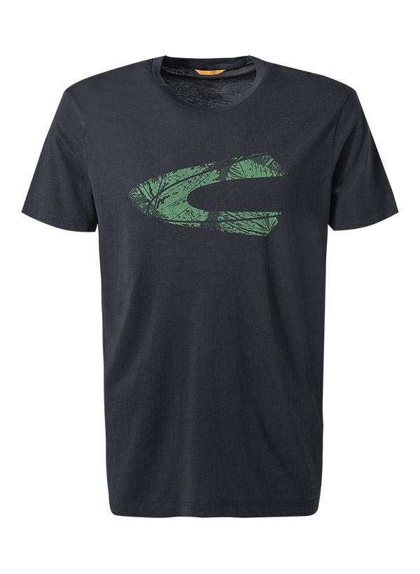 T-shirt Camel Active Uomo – Misto Cotone, Colletto Alla Coreana, Taschino Con Logo
