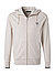 Sweatjacke, Baumwolle, hellbeige meliert - beige