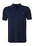 Polo-Shirt, Baumwoll-Piqué, navy - navy-braun